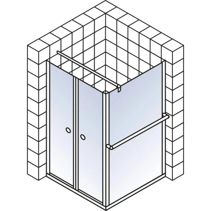 Schulte Garant Pendeltür 90 Cm Echtglas Bella 5 Schulte Garant Pendeltür 90 Cm Echtglas Bella - Image 3