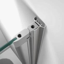 Schulte Badewannenfaltwand Komfort 1-tlg. 69,5 X 130 Cm Ohne Bohren Alu-Natur -Badkomfort Verkauf 984573 2053 4