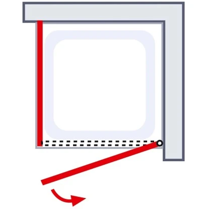 Schulte Sunny Drehtür Mit Verkürzter Seitenwand Echtglas Klar Alpinweiß 10 Schulte Sunny Drehtür Mit Verkürzter Seitenwand Echtglas Klar Alpinweiß - Image 8