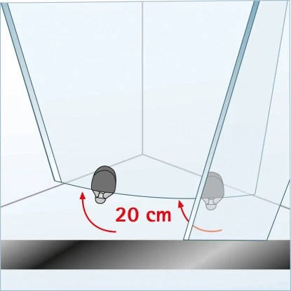 Schulte ExpressPlus Runddusche Kristall/Trend Inkl. Duschwanne 80x80cm 9 Schulte ExpressPlus Runddusche Kristall/Trend Inkl. Duschwanne 80x80cm - Image 7